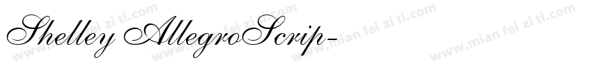 Shelley AllegroScrip字体转换
